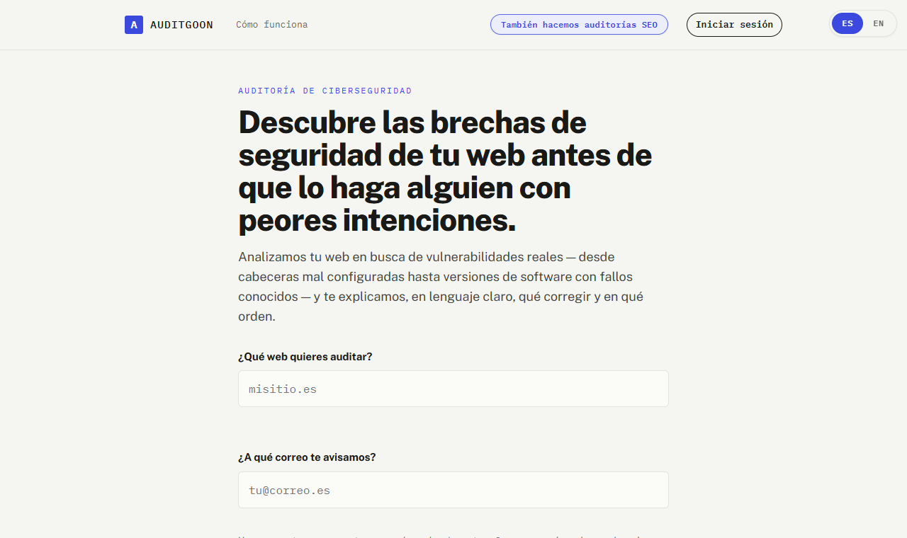 1. Pides la auditoría